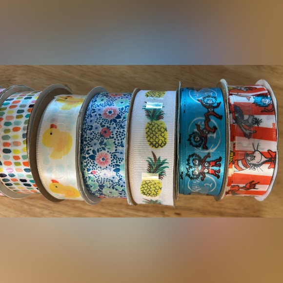 Colorful Patterned Ribbon Set - Picture 2 of 6